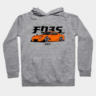 Orange RX 7 JDM Hoodie